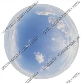 HDRi Skydome of Blue Clouded Sky 16K